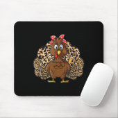 Thanksgiving Leopard Turkey Women Girl Autumn Fall マウスパッド (マウス)