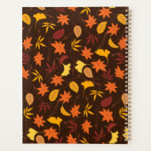 Thanksgiving Maple Fall Pattern プランナー手帳 (裏面)