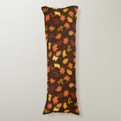 Thanksgiving Maple Fall Pattern Body Pillow ボディピロー (正面縦)