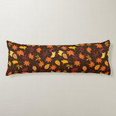 Thanksgiving Maple Fall Pattern Body Pillow ボディピロー (正面)