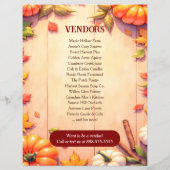 Thanksgiving Market Autumn Event Flyer Template チラシ (裏面)