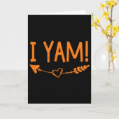 Thanksgiving Matching Couple She's My Sweet Potato カード (黄色い花)