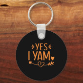 Thanksgiving Matching Couples Outfit Sweet Tato Ye キーホルダー (正面)