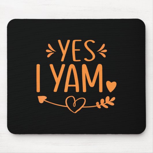 Thanksgiving Matching Couples Outfit Sweet Tato Ye マウスパッド (正面)