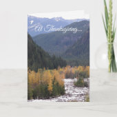 Thanksgiving Miles Apart Autumn Landscape Colors シーズンカード (正面)