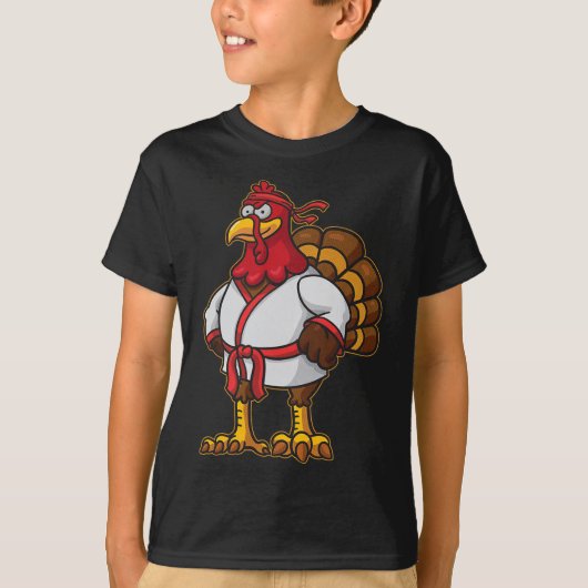 Thanksgiving Mma Kickboxing Judo Karate Gobble Pla Tシャツ (正面)