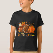 Thanksgiving Nurse Stethoscope Fall Scrub Top Er C Tシャツ (正面)