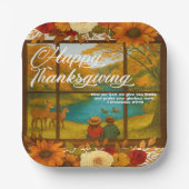 Thanksgiving Paper Plate ペーパープレート (正面)