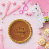 Thanksgiving Paper Plate With Pumpkin Pie ペーパープレート (パーティー)