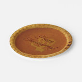 Thanksgiving Paper Plate With Pumpkin Pie ペーパープレート (アングル)