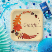 Thanksgiving paper plates ペーパープレート (パーティー)