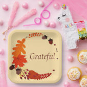 Thanksgiving paper plates ペーパープレート (パーティー)