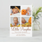 Thanksgiving Photo Birth Announcement 招待状 (スタンド正面)