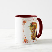 Thanksgiving Pilgrim Girl Coffee Mug マグカップ (正面右)