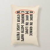 Thanksgiving Pillow – GOD & AMEN Faith Quote アクセントクッション (裏面(縦))