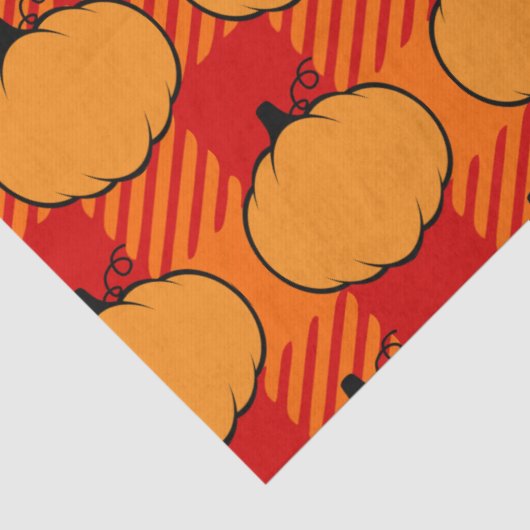 Thanksgiving Plaid Pumpkin Drawing 薄葉紙 (詳細)