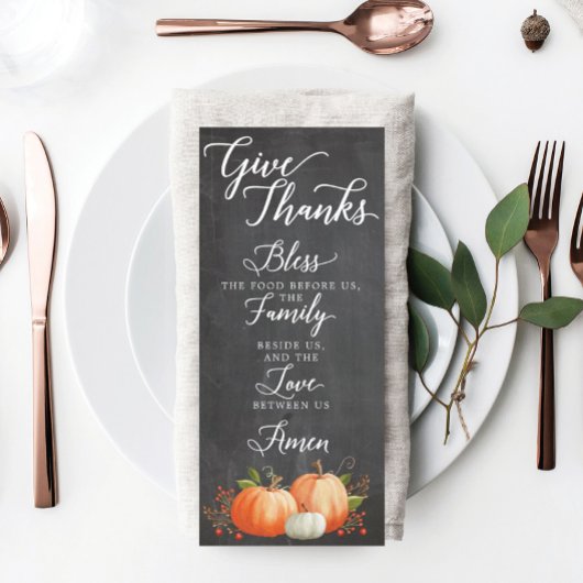 Thanksgiving Prayer Card Table Decor プログラム