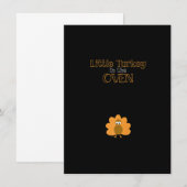 Thanksgiving Pregnancy Announcement Reveal T Shirt 招待状 (正面/裏面)