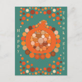 Thanksgiving Pumpkin シーズンポストカード (正面)