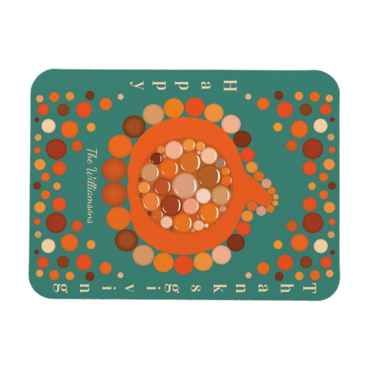 Thanksgiving Pumpkin マグネット (横)