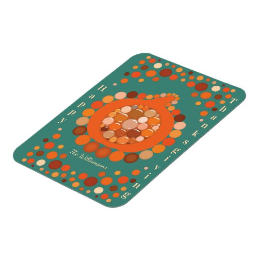 Thanksgiving Pumpkin マグネット (左側)