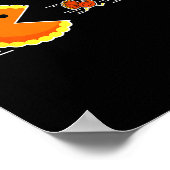 Thanksgiving Pumpkin E Chasing Turkey Gamer Men Wo ポスター (角)