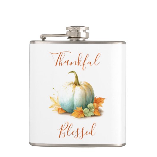 Thanksgiving Pumpkin Flask | Autumn Gift フラスク (正面)