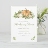 Thanksgiving Pumpkin Leaves Dinner 招待状 (スタンド正面)