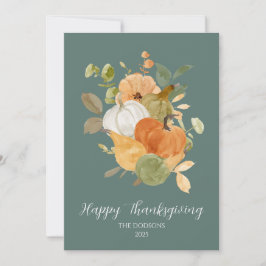 Thanksgiving Pumpkin Photo Card シーズンカード