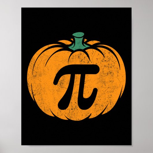 Thanksgiving Pumpkin Pi Pie Costume Math Teacher H ポスター (正面)