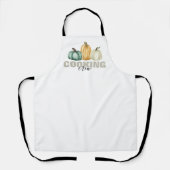 Thanksgiving Pumpkins Cooking Crew エプロン (正面)