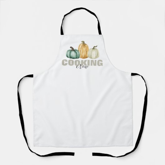 Thanksgiving Pumpkins Cooking Crew エプロン (正面)