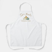 Thanksgiving Pumpkins Give Thanks Cooking Crew エプロン (正面)