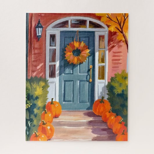 Thanksgiving Pumpkins | Watercolor Autumn Fall ジグソーパズル (縦)