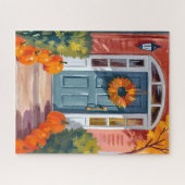 Thanksgiving Pumpkins | Watercolor Autumn Fall ジグソーパズル (横)