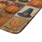 Thanksgiving Quilt Glass Cutting Board カッティングボード (角)