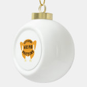 Thanksgiving Quote Essential - Leftovers Are For Q セラミックボールオーナメント (右)