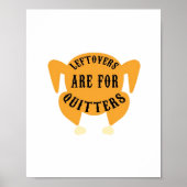 Thanksgiving Quote Essential - Leftovers Are For Q ポスター (正面)