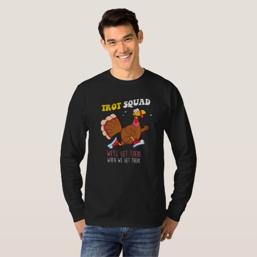 Thanksgiving Running Marathon Turkey Trot Squad Tシャツ (正面フル)