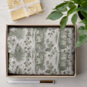 Thanksgiving Sage Green Harvest Toile 薄葉紙 (ギフト)