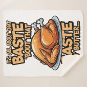 Thanksgiving Sherpa Blanket シェルパブランケット (正面(横))