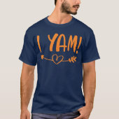 Thanksgiving Shes My Sweet Potato I Yam Set Tシャツ (正面)