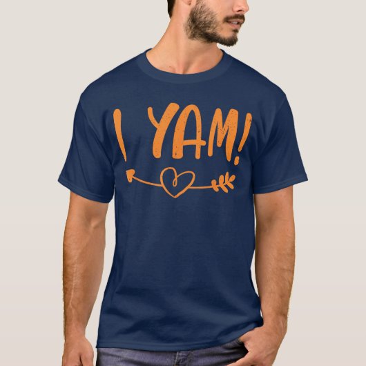 Thanksgiving Shes My Sweet Potato I Yam Set Tシャツ (正面)