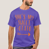 Thanksgiving Shes My Sweet Potato I Yam Set Tシャツ (正面)