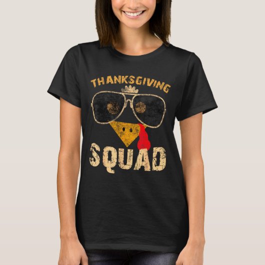 Thanksgiving Squad Turkey Day Fall Matching Women Tシャツ (正面)