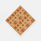 Thanksgiving Stamp Collage Paper スタンダードランチョンナプキン (角)