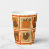 Thanksgiving Stamp Collage Party 紙コップ (裏面)