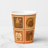 Thanksgiving Stamp Collage Party 紙コップ (左)