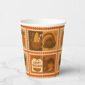 Thanksgiving Stamp Collage Party 紙コップ (右)