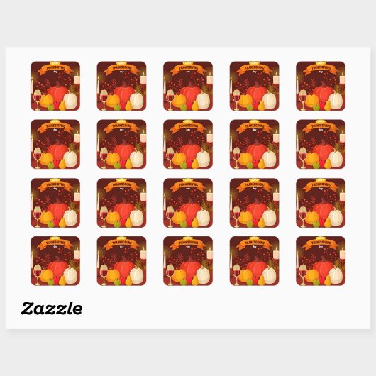 Thanksgiving Sticker スクエアシール